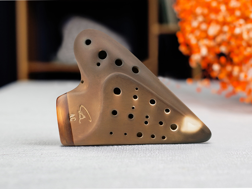 三管风雅型素烧陶笛