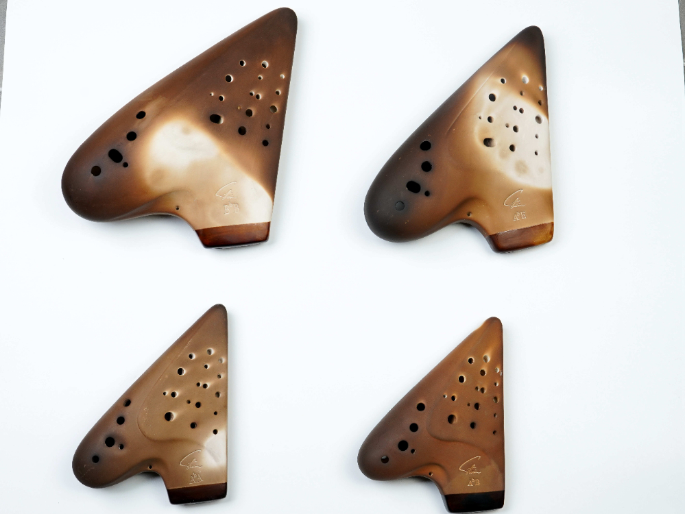 三管风雅型素烧陶笛