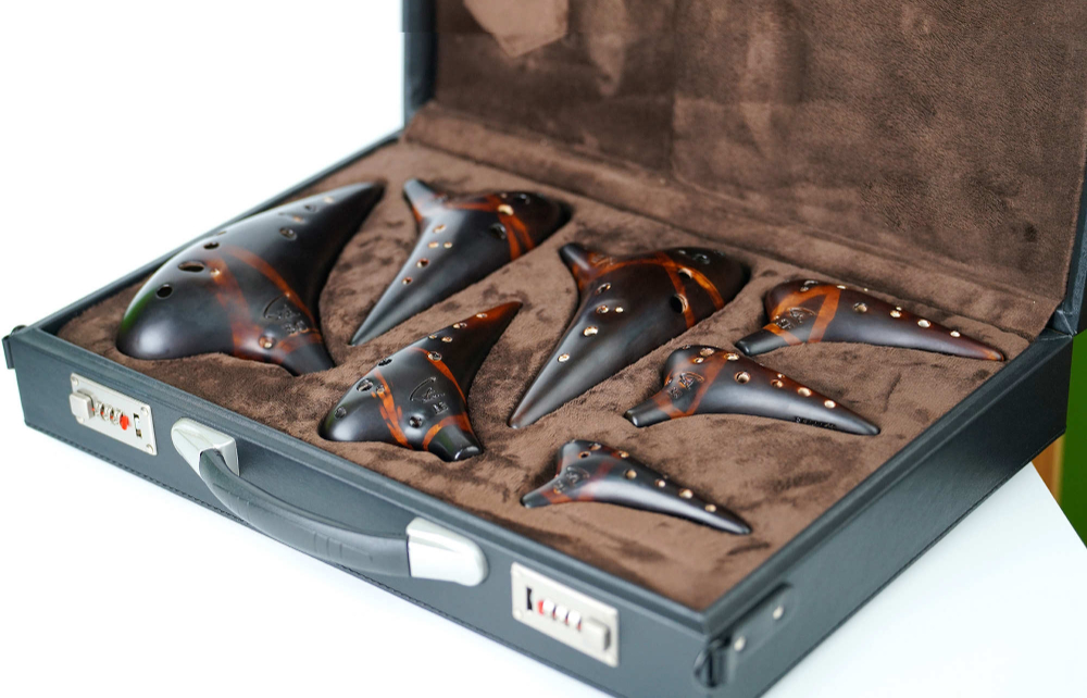 12孔熏烧提升款陶笛