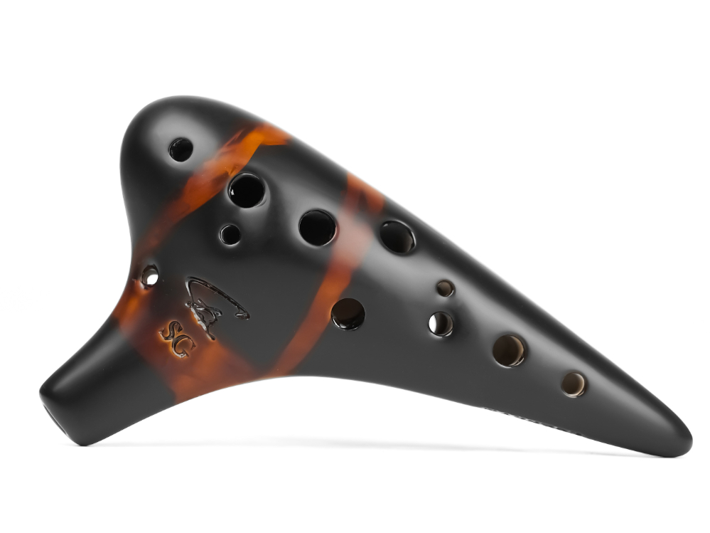 12孔熏烧提升款陶笛