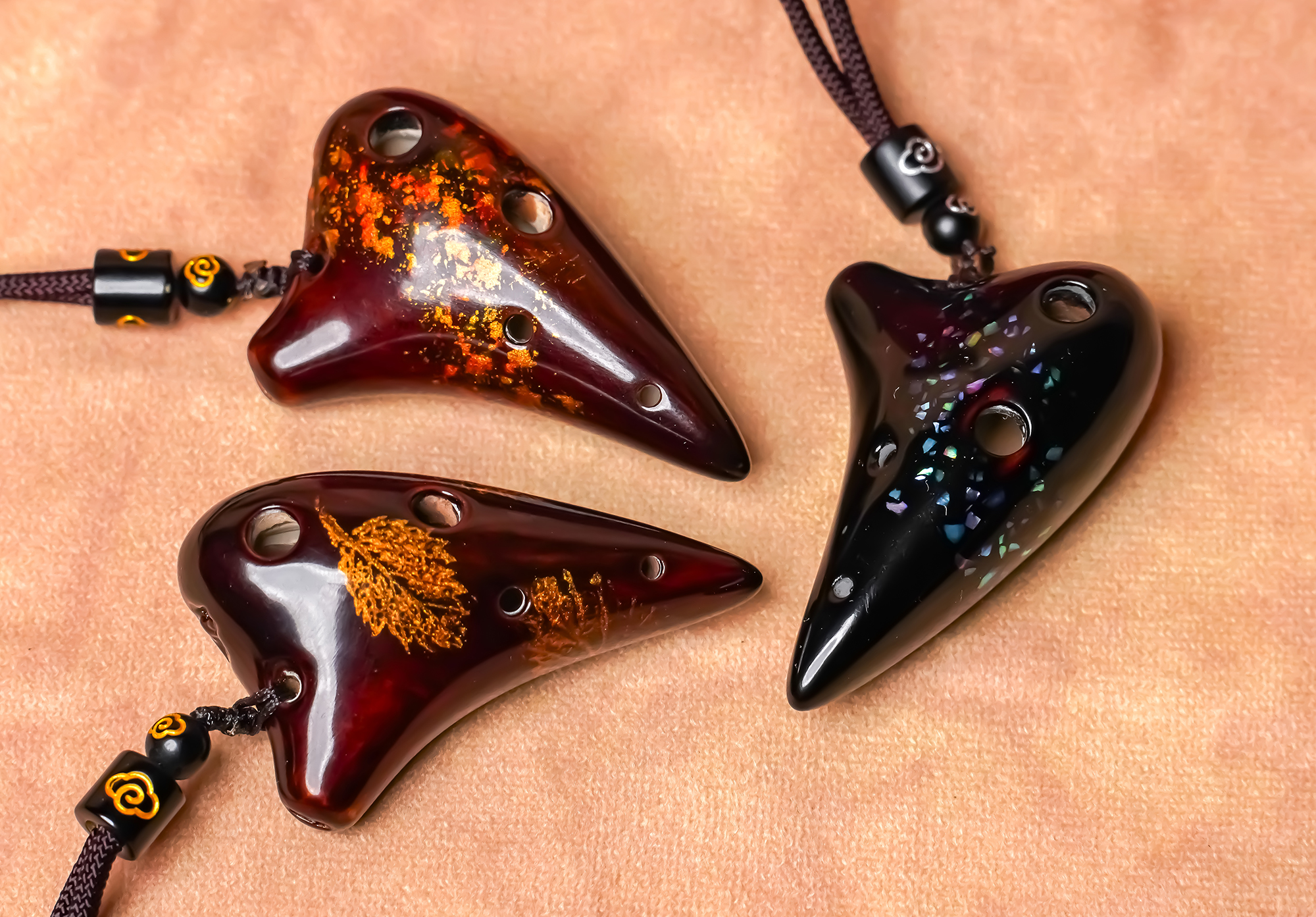 6孔大漆迷你陶笛