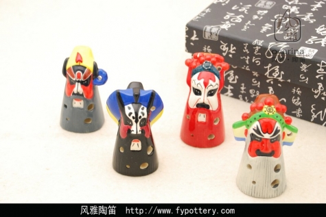 4孔陶笛-京剧脸谱