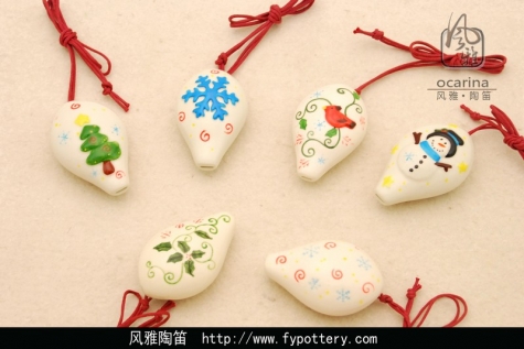4孔练习笛-圣诞浮雕系