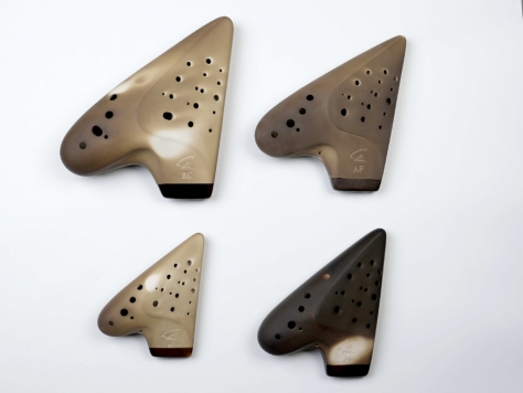 三管风雅型素烧陶笛