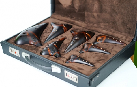 12孔熏烧提升款陶笛