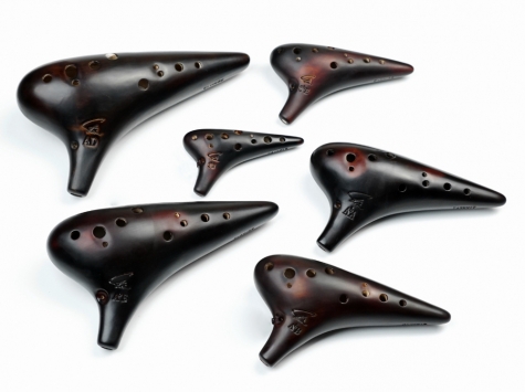 12孔其他调性熏烧陶笛